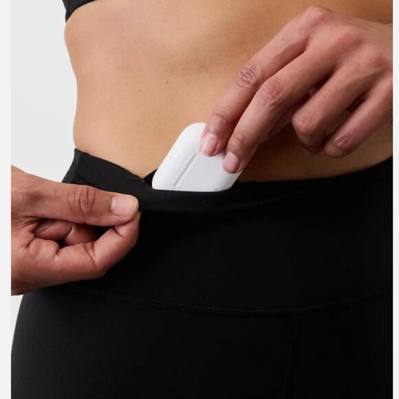 Athleta Transcend 7/8 Tight Womens Size Medium Black Leggings Athleisure M - Picture 2 of 4